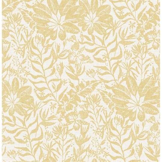 NuWallpaper Yellow Foliole Peel &#x26; Stick Wallpaper